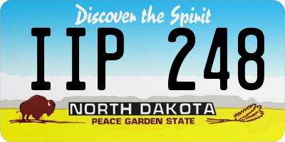 ND license plate IIP248