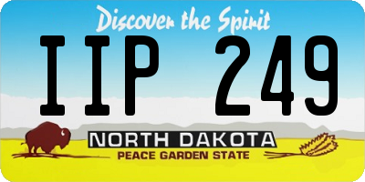 ND license plate IIP249