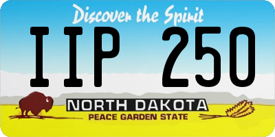 ND license plate IIP250