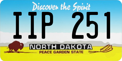 ND license plate IIP251