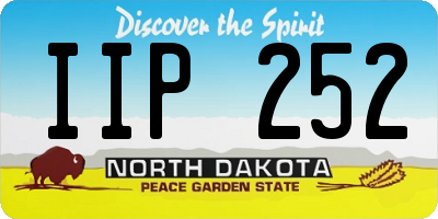 ND license plate IIP252