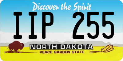 ND license plate IIP255