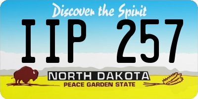 ND license plate IIP257