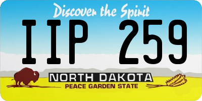 ND license plate IIP259