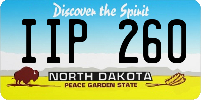 ND license plate IIP260