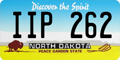 ND license plate IIP262