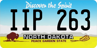 ND license plate IIP263