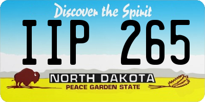 ND license plate IIP265