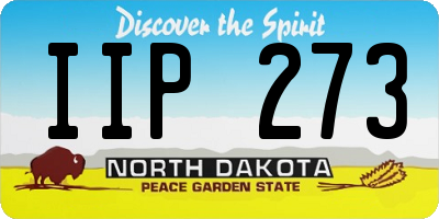 ND license plate IIP273