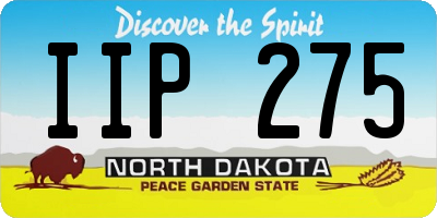 ND license plate IIP275