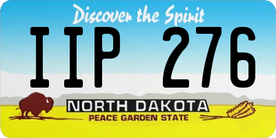 ND license plate IIP276