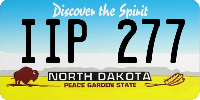 ND license plate IIP277