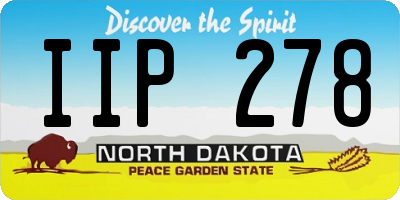 ND license plate IIP278
