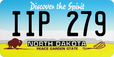 ND license plate IIP279