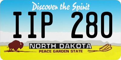 ND license plate IIP280