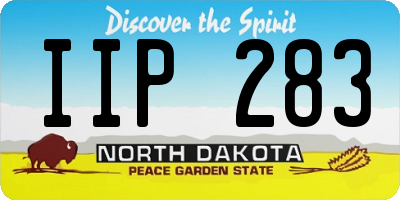 ND license plate IIP283