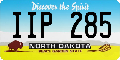 ND license plate IIP285
