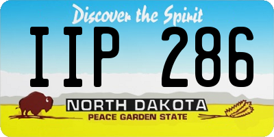 ND license plate IIP286