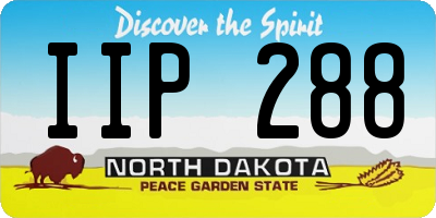 ND license plate IIP288