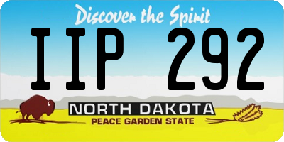 ND license plate IIP292