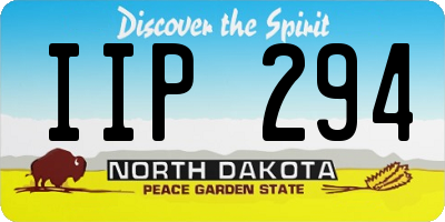 ND license plate IIP294
