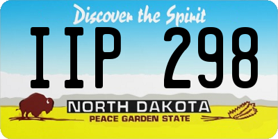 ND license plate IIP298