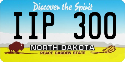 ND license plate IIP300