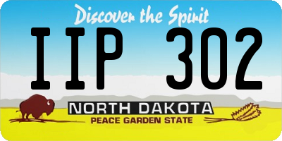 ND license plate IIP302