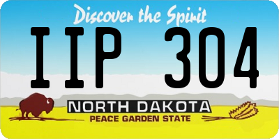ND license plate IIP304
