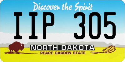 ND license plate IIP305