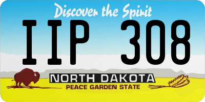 ND license plate IIP308