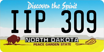 ND license plate IIP309