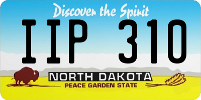 ND license plate IIP310