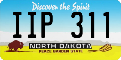 ND license plate IIP311
