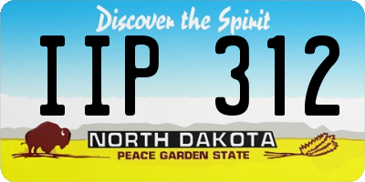 ND license plate IIP312