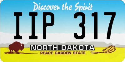 ND license plate IIP317