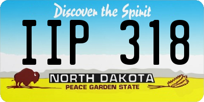ND license plate IIP318
