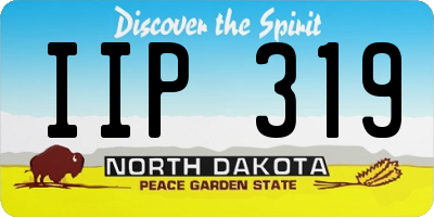 ND license plate IIP319
