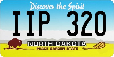 ND license plate IIP320