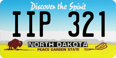 ND license plate IIP321