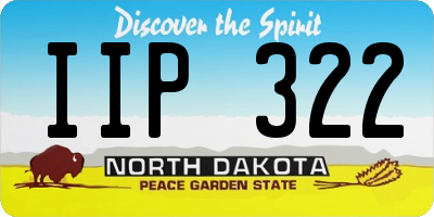 ND license plate IIP322
