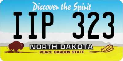 ND license plate IIP323