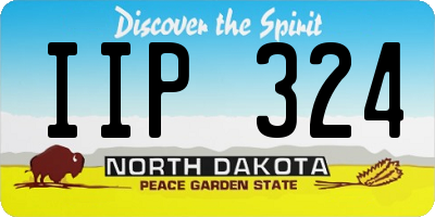 ND license plate IIP324