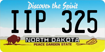 ND license plate IIP325
