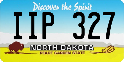 ND license plate IIP327