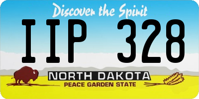 ND license plate IIP328