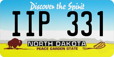 ND license plate IIP331