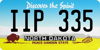 ND license plate IIP335