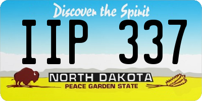 ND license plate IIP337