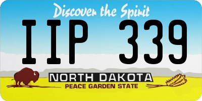 ND license plate IIP339
